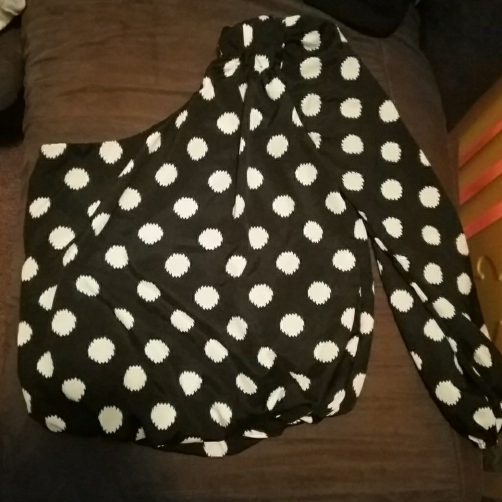 Club Monaco one shoulder blouse